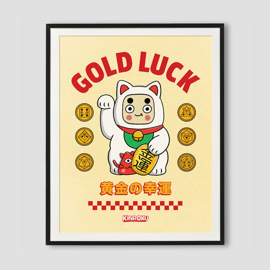 Gold Luck Art Print