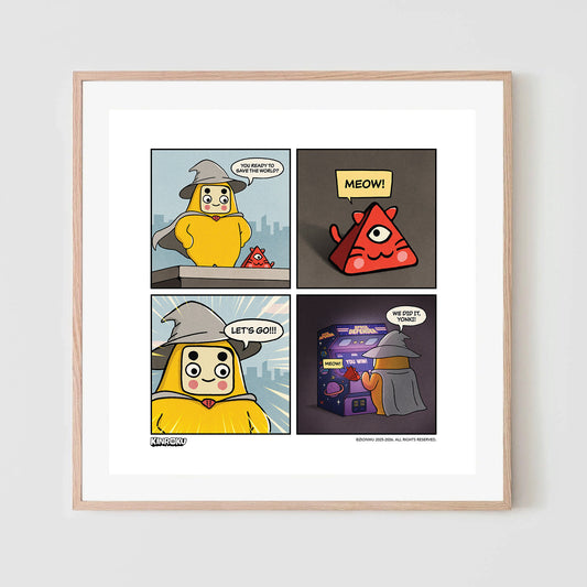 Save The World Comic Art Print