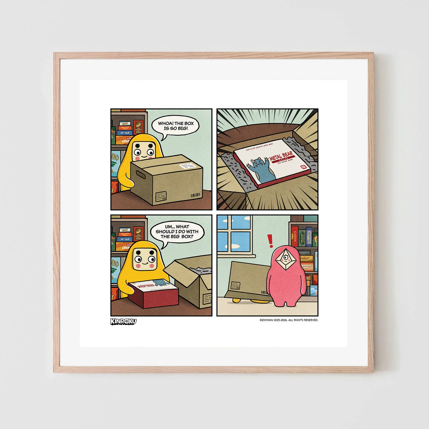 Metal Bear Comic Art Print