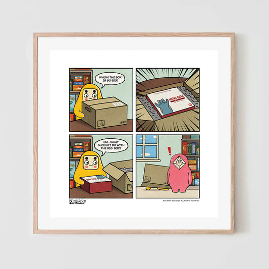 Metal Bear Comic Art Print